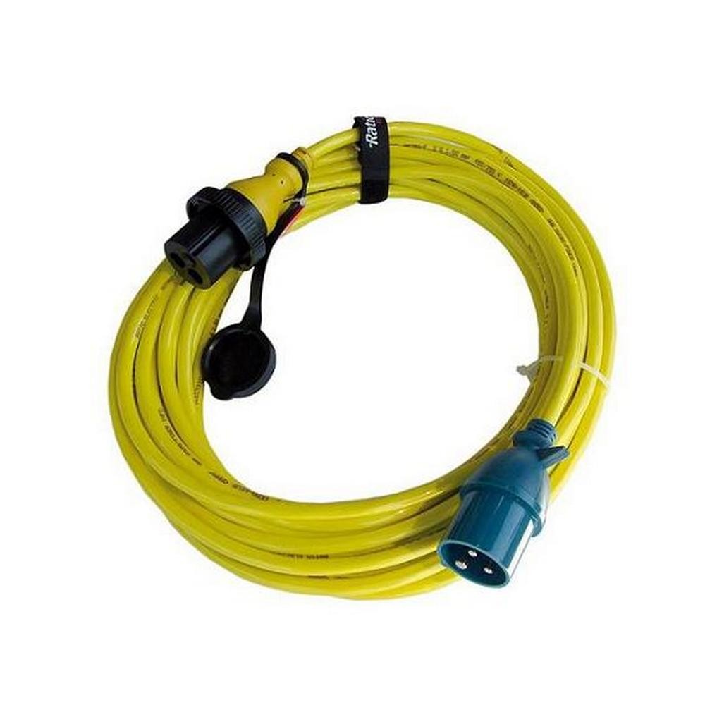 Кабель берегового питания с разъемами CEE Ratio Electric MP32 2832 и переходными адаптерами в комплекте СЕЕ-SHUKO; СЕЕ-CEE