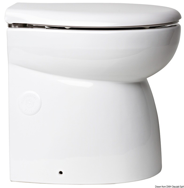 Унитаз Vacuum blue weve Elegant высокий с насосом Silent 50.218.01 Osculati